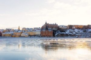 Vy över mälaren i Stockholm